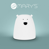 Dětské noční světlo LED 3000K teplé + vícebarevné RGB bílé na baterie MARY'S SMALL TEDdy Bear