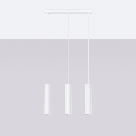 Stropní závěsné svítidlo Tuba Spot 3x GU10 White Carbon Deep Space SL.1537 Sollux