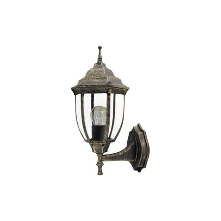 Zahradní lampa LED nástěnná lampa NIZZA E27 IP43 Flying Up Antique Gold RABALUX