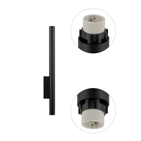 Nástěnné svítidlo 2x GU10 černé moderní FOURTY WALL XL 10759 Nowodvorski