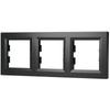 3násobný horizontální rám pro Triple Asphora Socket. Antracit