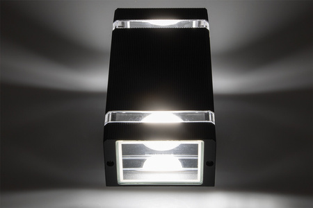 Zahradní nástěnná lampa nahoru a dolů, 2x GU10 IP54 VELA LUMILED