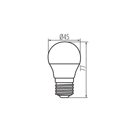 LED žárovka E27 G45 6,5W = 60W 806lm 3000K teplá bílá BILO Kanlux