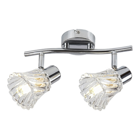 Bodové stropní svítidlo 2x E14 Chrome Classic Hestia 5300 Rabalux