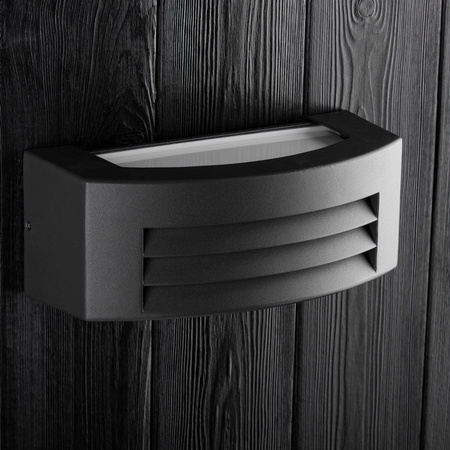 Zahradní nástěnné svítidlo. elevace. venkovní svítidlo E27. tmavě šedá IP54