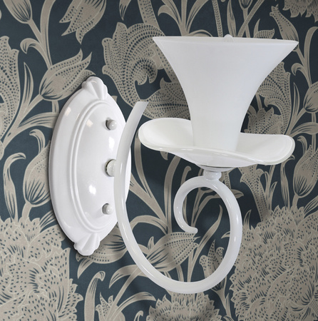 GLORIA nástěnná lampa 1xE14 bílá 26cm - GOLDLUX (Polux)