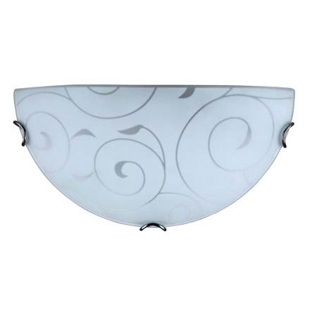 Nástěnné poloprofilové svítidlo LED E27 Chrome Classic Harmony Lux 3851 Rabalux