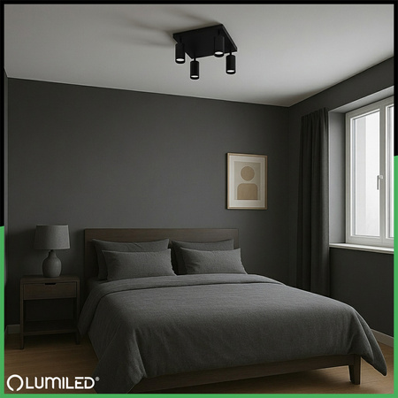 Stropní svítidlo Plafond SPOT TUBA Reflektor Halogenové svítidlo 4x GU10 TABULA LUMILED