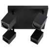 Reflektorové stropní svítidlo 4xGU10 QUANTUS Black
