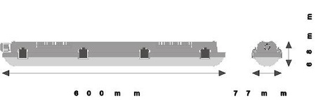 LED odolné proti plameni 18W 2160lm 4000K neutrální IP65 IK08 odolné proti vlhkosti Ledvance Grey