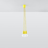 DIEGO LED závěsné stropní svítidlo 3xE27 Overhang Yellow SOLLUX
