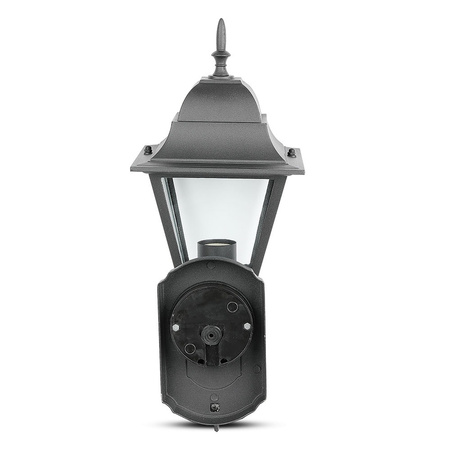 Zahradní lampa E27 Nástěnná lampa Velká matná černá VT-761 V-TAC