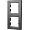 2-násobný vertikální rám pro zásuvku Double Asphora. antracit