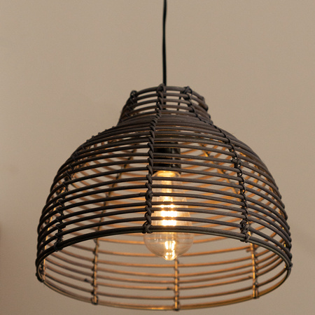 Solární LED venkovní lampa, Visící Ratanová IP44 3000K VEXA LUMILED