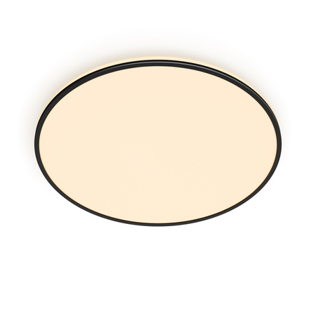 Plafond LED stropní svítidlo OZZIET 36W 2700K 50cm černé Kulaté stropní svítidlo PHILIPS