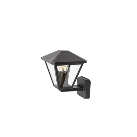 Zahradní lampa LED nástěnná lampa PARAVENTO E27 IP44 Lucerna pro Up Black RABALUX
