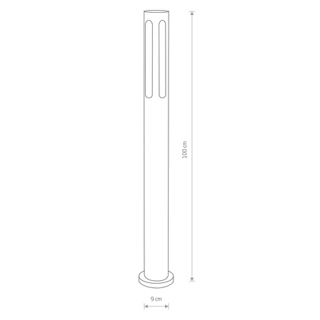 MEKONG I Venkovní zahradní lampa 4698 E27 IP42 grafitová tyč Nowodvorski