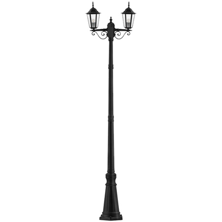 Zahradní stojací lampa LED tyč 238cm E27 Venkovní dekorativní lucerna