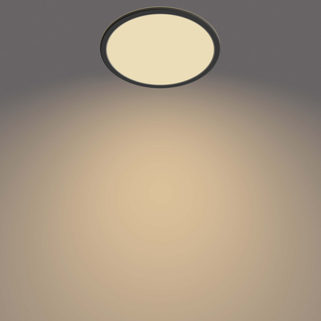 LED stropní svítidlo SUPERSLIM 15W 2700K 25cm IP44 stmívatelné černé PHILIPS