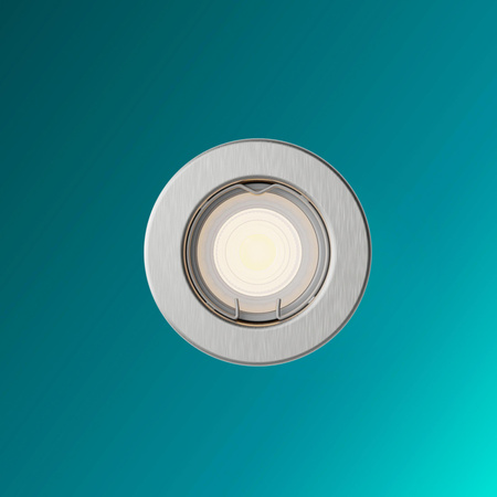 Zapuštěná montáž pod omítku LED GU10 Pevná hliníková kulatá nikl Peridot Philips