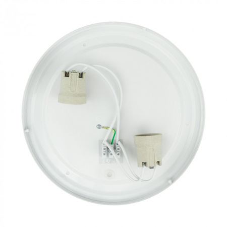 Plafond LED svítidlo pro povrchovou montáž 2x E27 White Round Ecolight