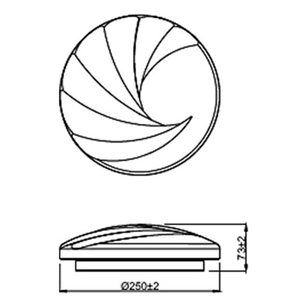 Přisazená LED stropní lampa 10W 4000K Bílá PHILIPS SHORE CL202 EC RD 40K W HV 06