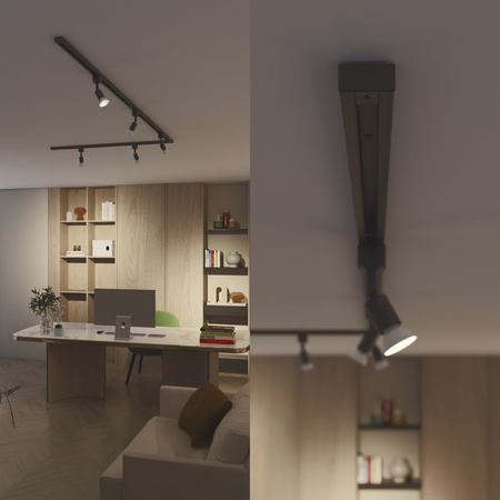 Sada závěsné lišty LED GU10 jednofázová černá EasyLink Tobia Philips