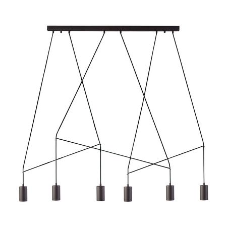 IMBRIA 9675 Nowodvorski stropní lampa černá 6xGU10 závěsná geometrická ocel