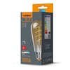 E27 ST64 LED žárovka 4W = 28W 300lm 2200K Teplá bílá jantarové vlákno Stmívatelné 360° VIDEX