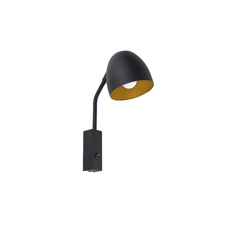 Nástěnné svítidlo SOHO BLACK Černo-zlaté nástěnné svítidlo Loft E27 4167 TK Lighting