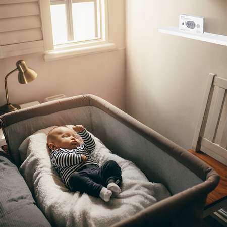 Detektor oxidu uhelnatého s teploměrem a senzorem vlhkosti na baterie