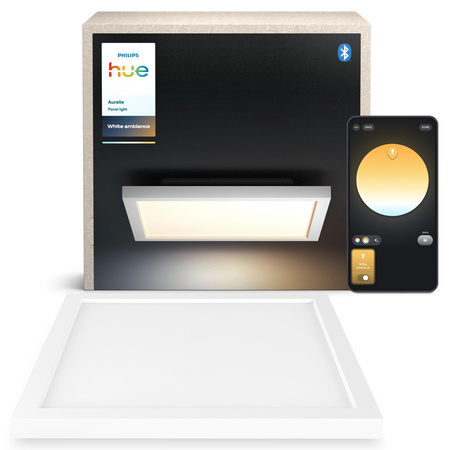 Panelové LED stropní svítidlo pro povrchovou montáž 30x30 cm 19W 1940lm IP20 White Ambiance TW White Smart SMART Zigbee Bluetooth Aurelle Philips HUE