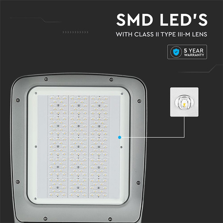 Pouliční lampa LED 160W 4000K CLASS II + III-M Typ SAMSUNG CHIP VT-160ST V-TAC
