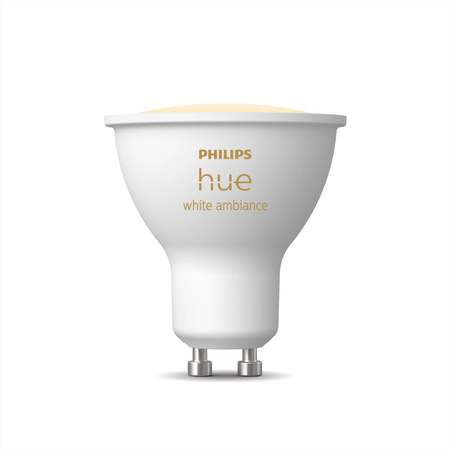 LED žárovka GU10 s reflektorem 4,2 W = 50 W 400 lm 2200-6500 K CCT SMART Smart Bluetooth ZigBee White Ambiance Philips HUE