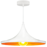 Lustrová závěsná stropní lampa IL MIO MODERN P-306A E27 bílá a zlatá - GOLDLUX (Polux)