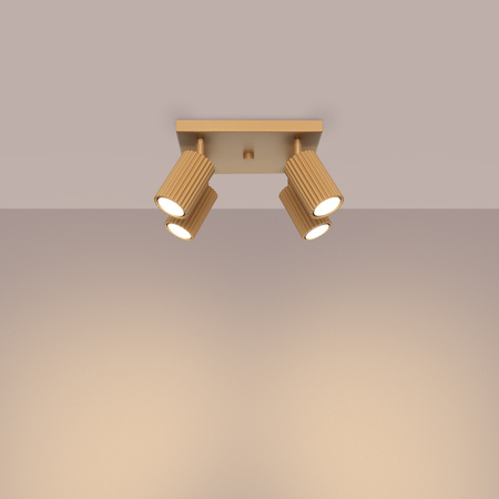 Bodové reflektorové stropní svítidlo Tuba 4x GU10 Gold Carbon Deep Space SL.1564 Sollux