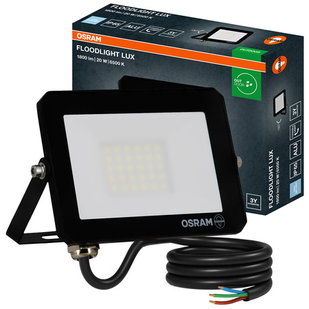 LED reflektor Halogenový venkovní reflektor 20W 6500K 1800lm IP65 FLOODLIGHT LUX OSRAM