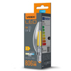 LED žárovka E14 C35 Candle 6W = 60W 806lm 4000K Neutrální 360° FILAMENT Videx