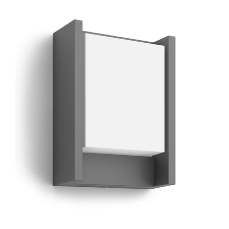 Zahradní nástěnná LED lampa ARBOUR 3,8W 2700K Warm IP44 Anthracite PHILIPS