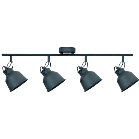 Nástěnné a stropní bodové svítidlo 4x E14 černé NIKO Sanico Goldlux
