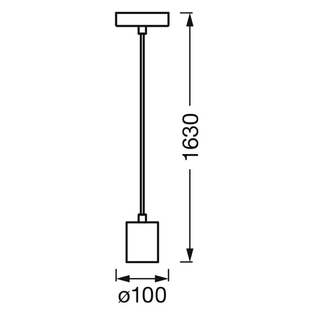 Stropní závěsné svítidlo béžové Vintage 1906 kyvadlo Ledvance