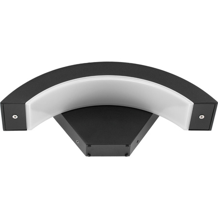 Zahradní lampa Elevační nástěnná lampa 12W 4000K ORION BLACK IP54