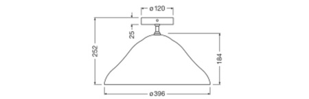Dekorativní stropní svítidlo E27 White Decor Ledvance