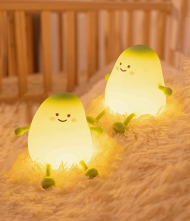 Dětské stolní LED noční světlo 1W 15lm 3000K Warm 360° Green Mango Masterled