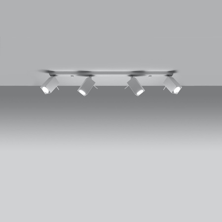 MERIDA stropní svítidlo 4xGU10 Reflektor Halogenové svítidlo Pohyblivé 80cm Bílé SOLLUX