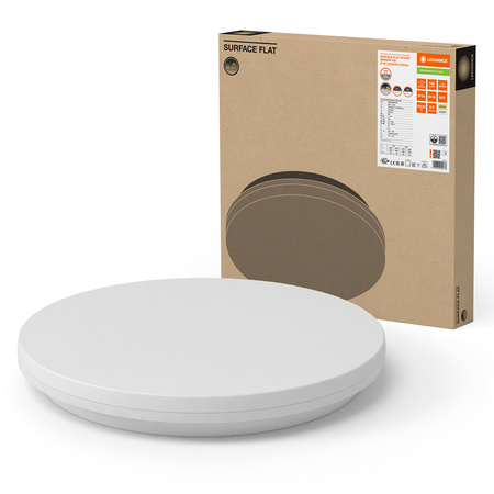 Plafond LED stropní svítidlo 27W 3780lm 3000K - 4000K CCT s Twilight Motion Sensor Povrchová montáž bílá 50cm Povrch Ledvance