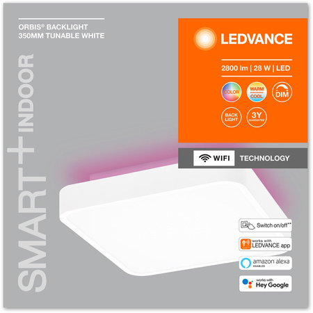 LED stropní svítidlo ORBIS DOWNLIGHT 28W 2800lm CCT RGB 35cm SMART+ WIFI LEDVANCE