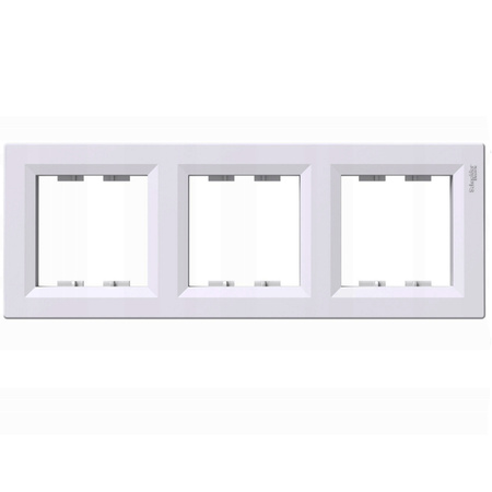 Trojitý rámeček pro vypínače a zásuvky. bílý