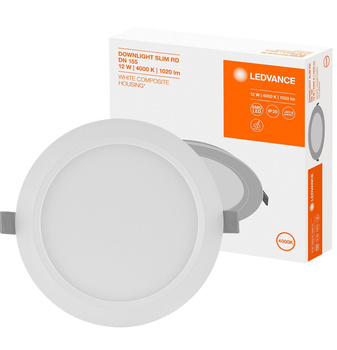 Zapuštěný LED panel 12W 4000K DOWNLIGHT Slim DN155 LEDVANCE kulatý