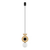 Závěsné stropní svítidlo G9 Black Wood Scandinavian DROPS WOOD B 11174 Nowodvorski